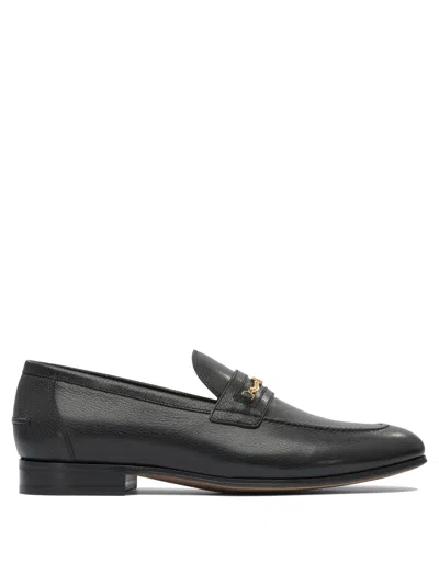 Valentino Garavani Vlogo Signautre Leather Loafers In Black