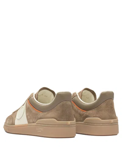 Valentino Garavani Upvillage Low-top Suede Sneakers In Neutral