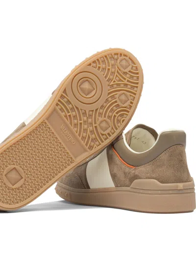 Valentino Garavani Upvillage Low-top Suede Sneakers In Neutral