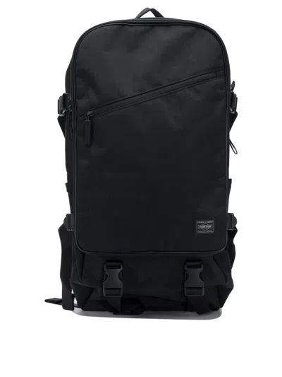 Porter-yoshida & Co Zip Buckle Backpack In Black