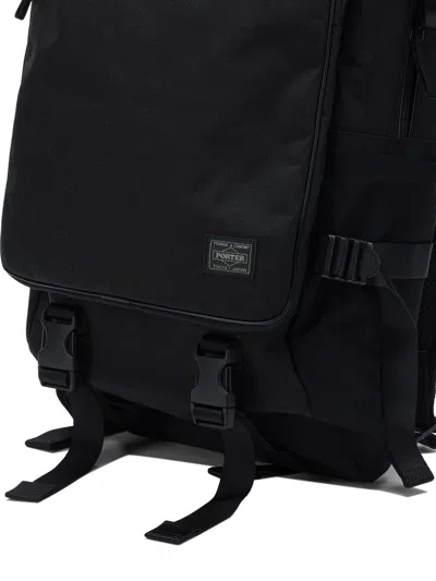 Porter-yoshida & Co Zip Buckle Backpack In Black