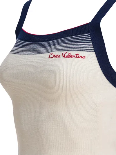 Valentino Virgin Wool Tank Top In White