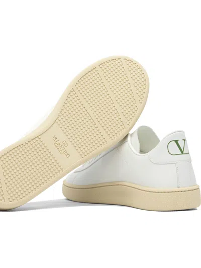 Valentino Garavani Royco Sneaker In Nappa Calfskin In White