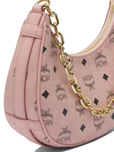Mcm Chain Strap Shoulder Bag In Pink