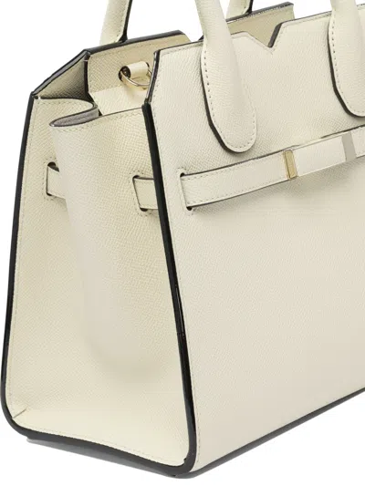 Valextra Milano Mini Handbag In White