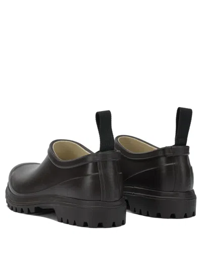 Superga Brown Rubber Cotton Lined Ankle Boots In Black