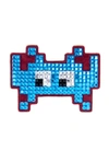 Anya Hindmarch Embellished Suede Mini Space Invaders Sticker
