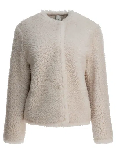 Furling By Giani Beige Calfskin Jacket In Sand