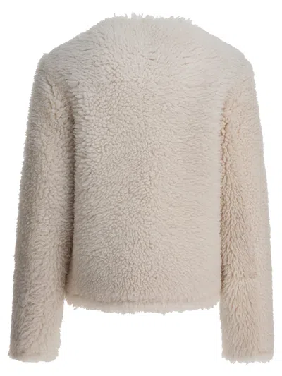 Furling By Giani Beige Calfskin Jacket In Sand