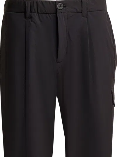 Herno Men Nylon Cargo Pants In Black