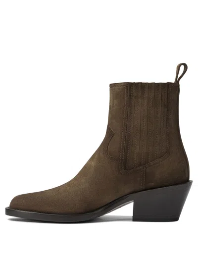 Henderson Baracco Henderson Pull-tab Heeled Boots In Brown