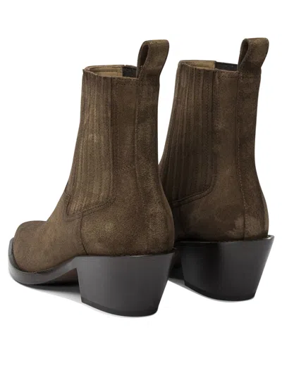 Henderson Baracco Henderson Pull-tab Heeled Boots In Brown