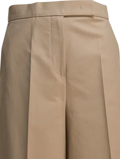 Max Mara Wide Leg Trousers In Neutral