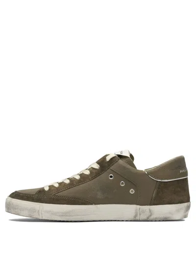 Philippe Model Sneakers Prsx Low Man Militaire In Green