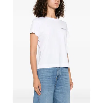 Givenchy White Cotton Jersey Crewneck T-shirt In White