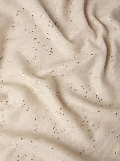 Brunello Cucinelli Women Cashmere And Silk Scarf In Neutral