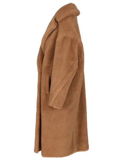 Max Mara Teddy Bear Icon Coat Coats Beige In Multi