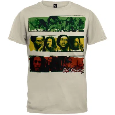 Bob Marley Unisex Tri-stripe T-shirt In Off-white In White