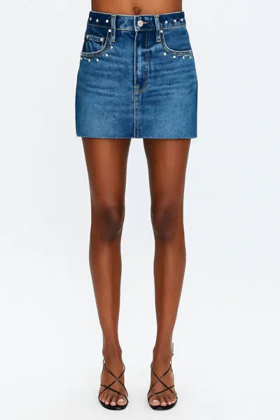 Pistola Skye Mini Skirt In Blue In Blue