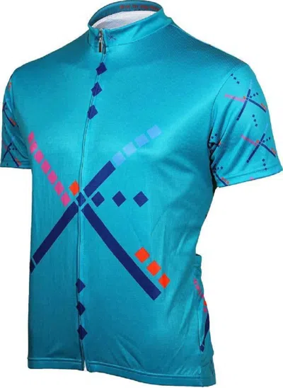 It's In My Heart Men's Cycling Jersey In Pdx Carpet In Blue