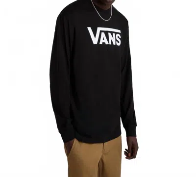 Vans Classic Long Sleeve T-shirt In Black/white In Black