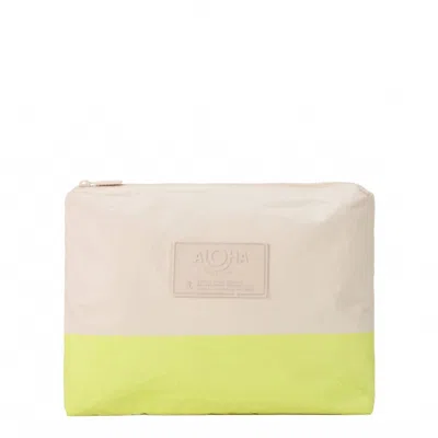 Aloha Collection Women's Dipped Mid Pouch In Highlighter/sandstone In Multi