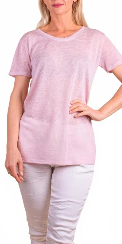Gigi Moda Loreto Short Sleeve T-shirt In Pink In Pink