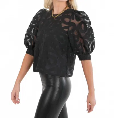 Emily Mccarthy Bella Top In Black In Black