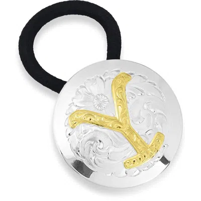 Montana Silversmiths Women's Yellowstone Scarf/ponytail Holder In Silver In Silver