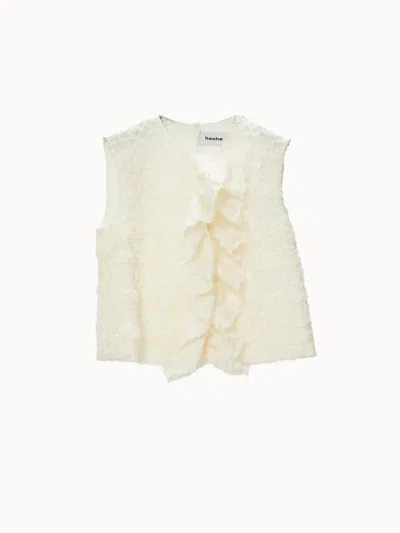 Hache Women's Minas Top In Off White In White