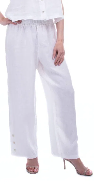 Gigi Moda Sundaze Wide Leg Pants In White In White