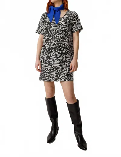 Skfk Gorane Dress In Black/cream In Multi