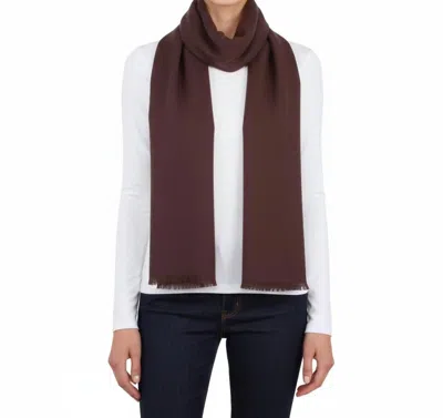 Love Quotes Eyelash Fringe Scarf In Truffle In Brown