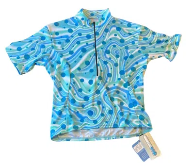 Terry Women's Pop Cycling Jersey In Blue Dots In Blue