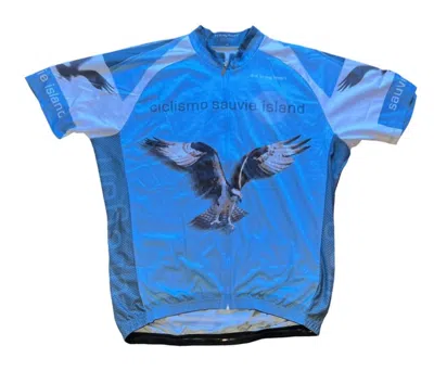 It's In My Heart Men's Cycle Sauvie Island Cycling Jersey In Blue In Multi