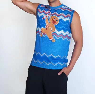 Inknburn Fast Cookie Sweater Vest Sleeve Tech Shirt In Turquoise In Multi