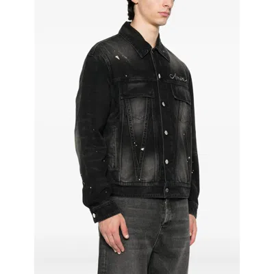 Amiri Black Jackets - Denim Jackets Men In Black