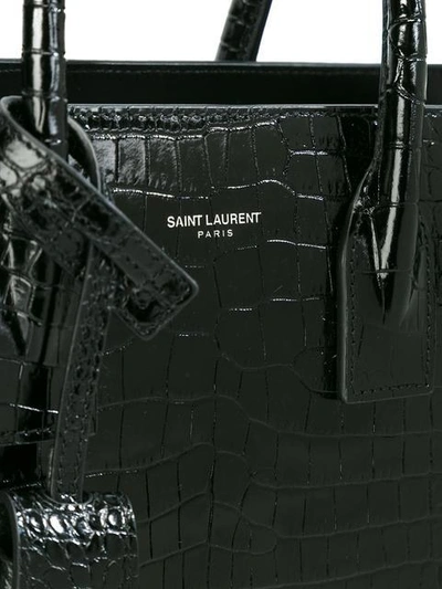 Shop Saint Laurent Small Sac De Jour Tote Bag In Black
