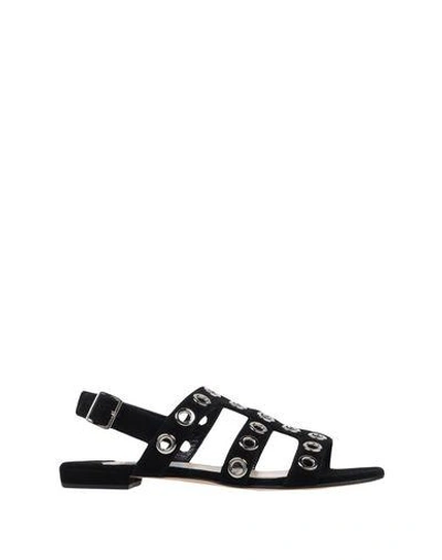 Shop Prada Sandals In Black