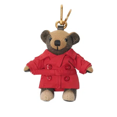 Burberry Charm Keychain Bear Thomas In Red