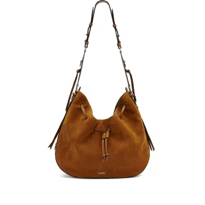 Isabel Marant Drawstring Bolton Shoulder Bag In Brown