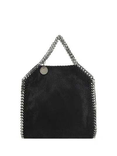 Stella Mccartney Black Polyester Shoulder Bag In Black