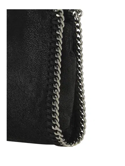 Stella Mccartney Black Polyester Shoulder Bag In Black
