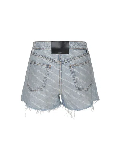 Alexander Wang Bite Shorts In Blue
