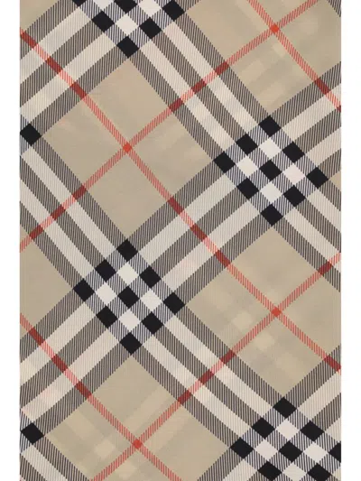 Burberry Silk Check Scarf In Multi
