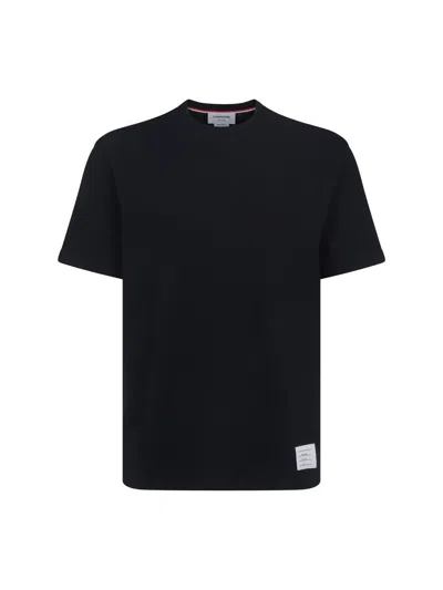 Thom Browne Cotton T-shirt In Blue