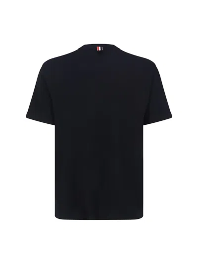 Thom Browne Cotton T-shirt In Blue