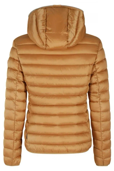 Save The Duck Alexis Hooded Quilted Jacket In Brown