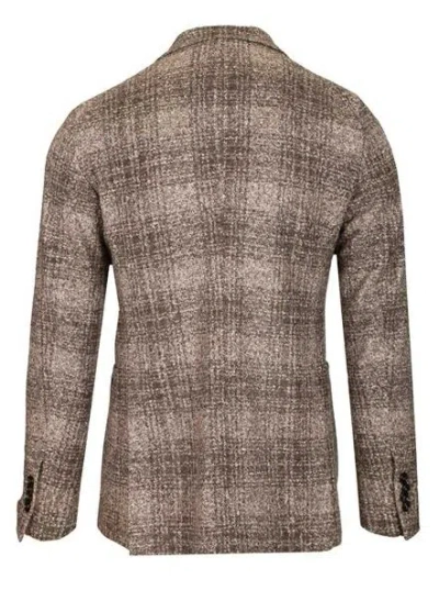 Tagliatore Montecarlo Jersey Ceck Fuso Moro 32 Lana 25 Seta 23 Pol 20 Acr Jackets Brown In Brown
