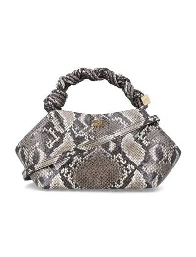 Ganni Bou Bag Small Woman Python Print In Multi